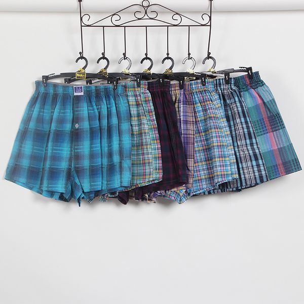 

cotton loose boxed underwear, home casual men's aro pants, large underpants, Black;white