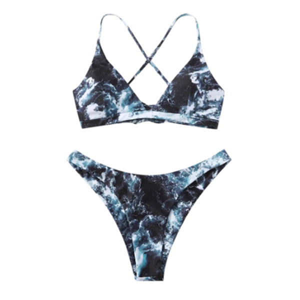 

print colorful striped bikini women swimsuit fused asymmetrica bikinis 2021 silk maillot one piece women's swimwear, White;black