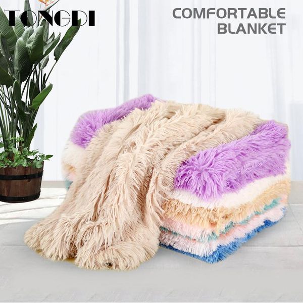 

carpets tongdi dog pet carpet mat soft warm pashmina long plush suede absorbent anti-slip rug decor for home parlour living room kitchen