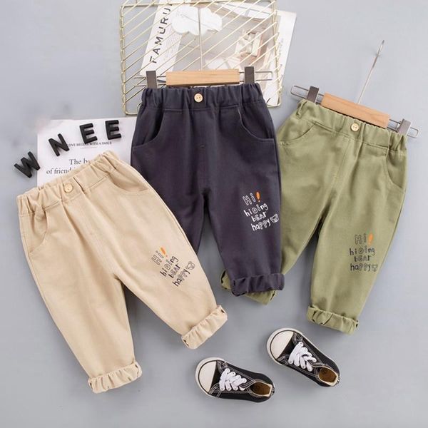 

trousers autumn kids boy casual sport pants toddler loose cotton harem soft jogger baby clothing, Blue