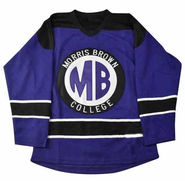 Maglia da hockey retrò Martin Payne Morris Brown College da uomo personalizzata con qualsiasi numero e nome