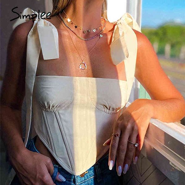 

spring summer chic tank sleeveless strapless ruched slim camisole holiday female tanks strap skinny vest 210414, White