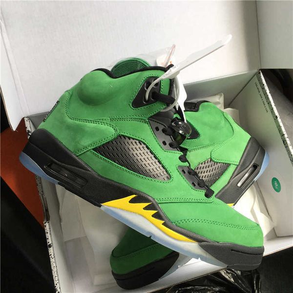 

apple green basketball shoes 5s black yellow jumpman 5 fashion sneakersvbbw