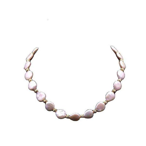 

xlentag natural baroque pearl necklace wind portrait coin clavicle chain personalized jewelry, Silver