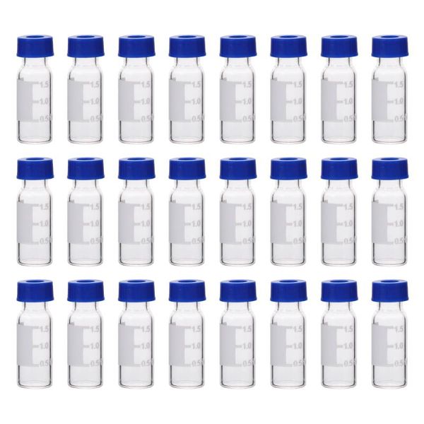

storage bottles & jars 100pcs useful liquid sampling vials sample glass screw-top