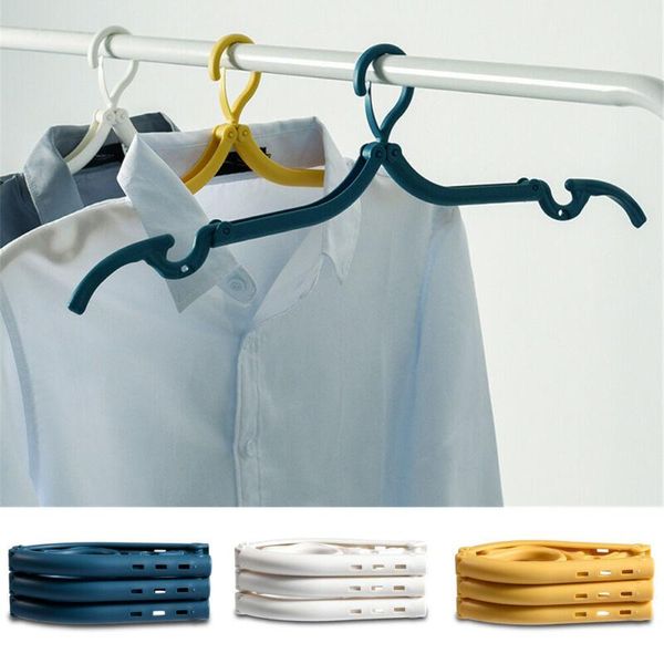 

laundry bags 3 pcs/set useful travel portable folding plastic clothes coat hangers home racks household drying