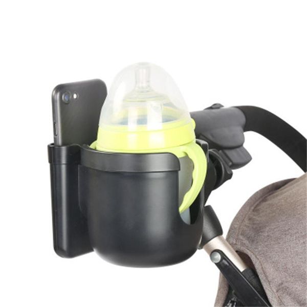 

stroller parts & accessories abs plastic baby cup holder with mobile phone case 2 in 1 universal bottle water