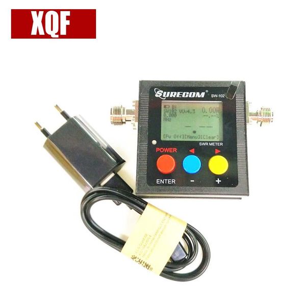 

walkie talkie xqf radioddity surecom sw-102 125-525mhz digital vhf/uhf antenna power swr meter