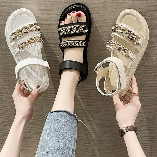 

open toe clear heels comfort shoes for women 2021 summer flat sandals suit female beige peep without outside girls fashion clog, Black