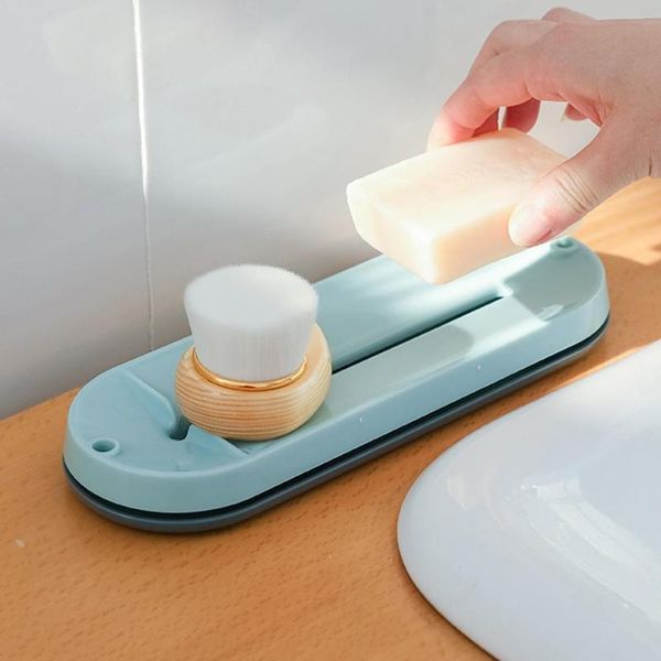

kitchen storage & organization oval double-pole hanging drain cloth rack sponge paring knife sink household z6n3