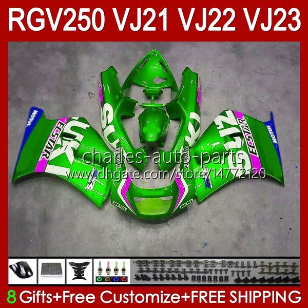 Kit de corpo para Suzuki VJ21 RGV250 RGVT RGV 250cc 250 CC Bodywork VJ-21 Painel 21HC.150 Pérola RGV-250CC RGV-250 RGVT-250 VJ 21 1988 1989 RGV250C SAPC 88 89 Fairing OEM