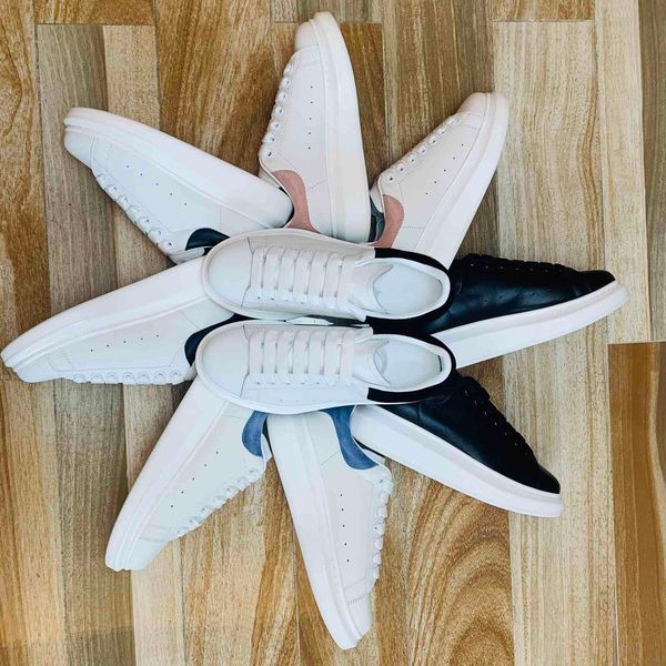 

women 2021 men show style fashion white genuine leather wholesale style casual shoes sneaker with box, Black