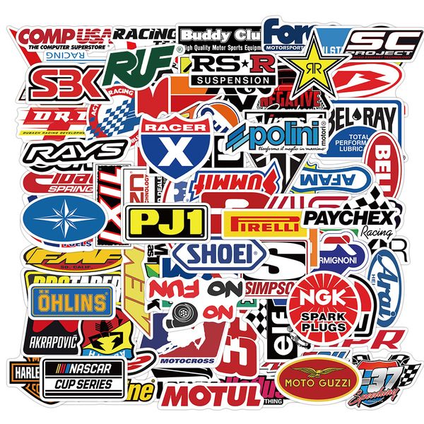 

100 pcs mixed graffiti skateboard stickers racing symbol for car lappad bicycle motorcycle ps4 phone luggage decal pvc guitar fridge