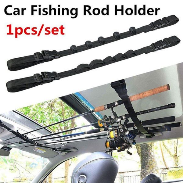 

car organizer 1 pcs fishing rod rack seat belt storage adjustable tools portable suitable for suv truck vehicle