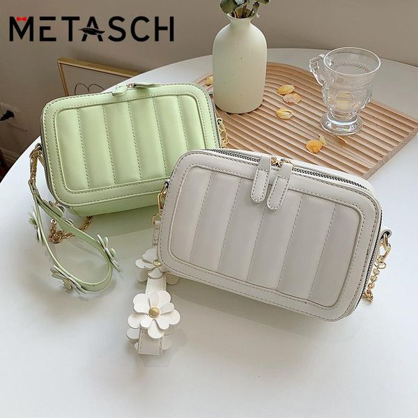 

evening bags metasch 2021s/s fashion bag crossbody square shoulder messenger with chain for women handbag
