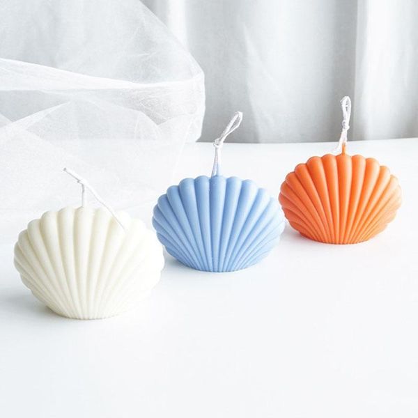 

craft tools 3d sea shell shape candle mold plastic diy soap making moulds cake pastry baking decorating