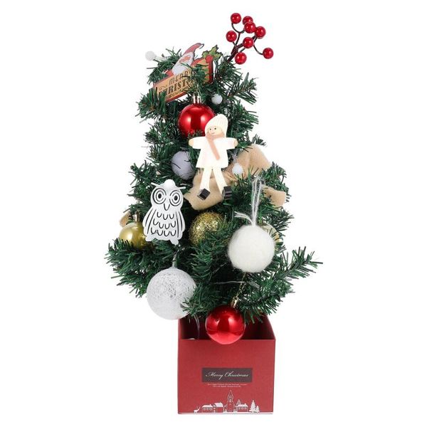 

christmas decorations 1set deskdecorative mini tree xmas design ornament accessory