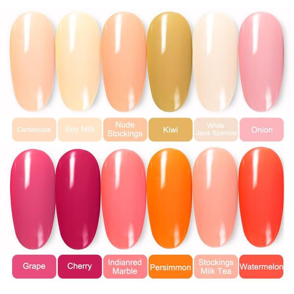 

nail gel varnish hybrid polish set for manicure color vernis semi permanent uv base coat design, Red;pink
