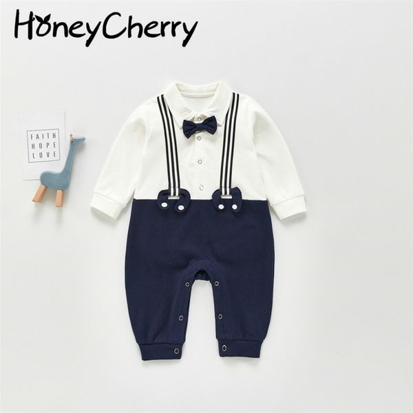 

spring boy and treasure gentleman handsome infant climbing clothing clothes jumpsuit baby 210702, Blue