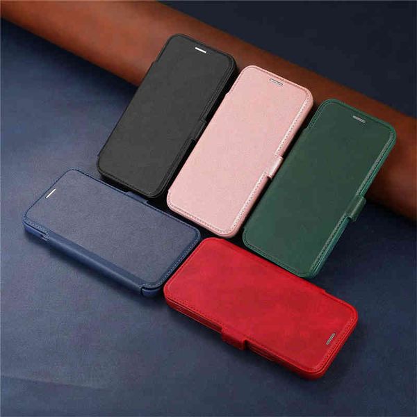 

wallet phone cases for iphone 13 12 11 pro max x xs xr 7 8 plus, pure colour magnetic buckle pu leather flip kickstand cover case with card