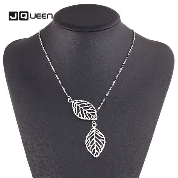 

pendant necklaces 2021 leaf necklace double clavicle chain europe and america jewelry female, Silver