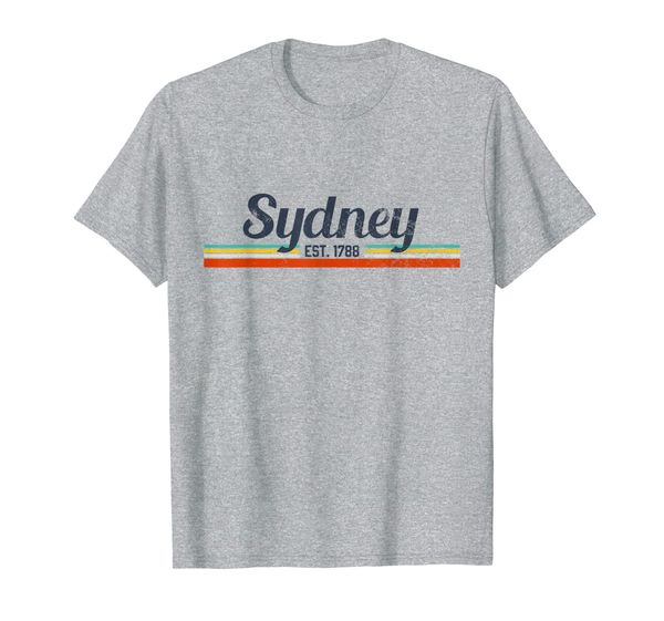 

sydney t-shirt vintage retro australia souvenir shirt gift, White;black