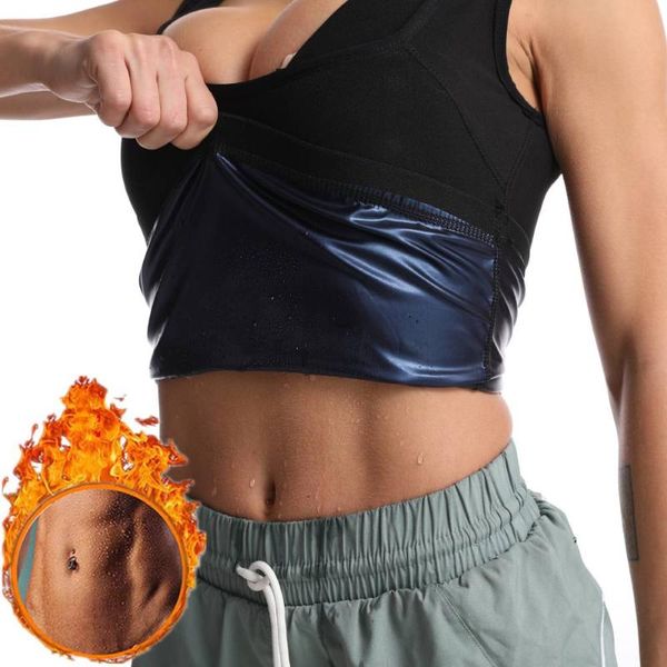 

women's shapers women sweat sauna tank corset body waist trainer underbust slimming vest fitness shapewear for weight loss, Black;white