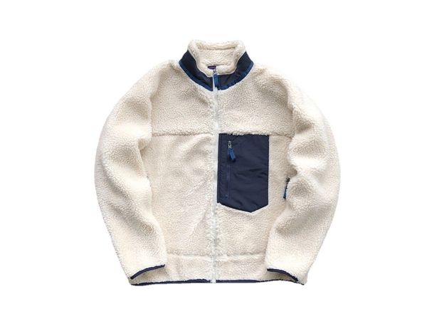 

21ss patagonia thick warm classic retro-x autumn winter couple models lamb cashmere fleece coat for men women clothing, Black;brown