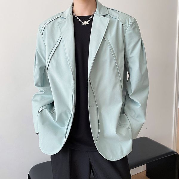 

men's suits & blazers niche tailored design blazer men office fashion loose casual coat man korean streetwear trend jacket xpx7, White;black