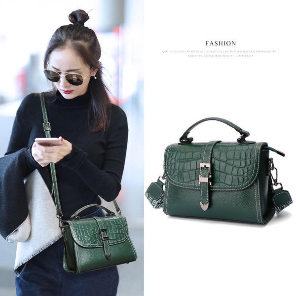 

europe fashion small trend women's bag crocodile portable one shoulder messenger square handbags evening bags