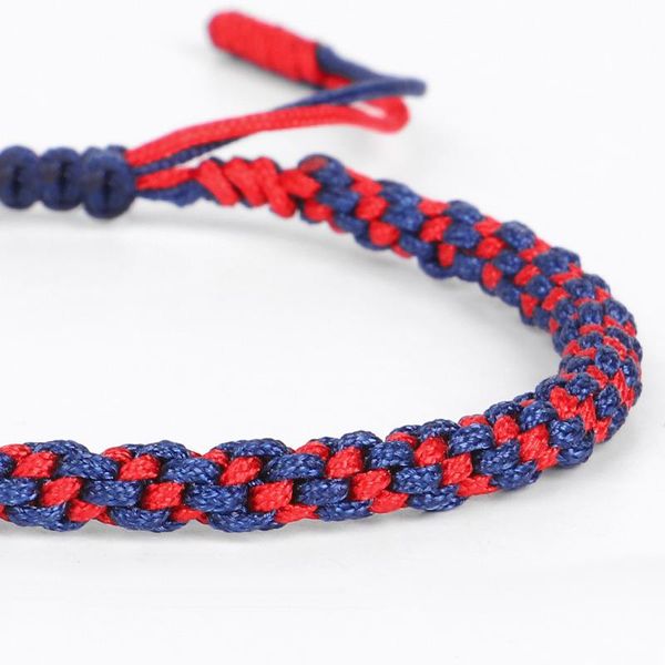 

ladies red thread braided bracelet handmade corn knot tibetan trendy fashion temperament all-match charm bracelets, Golden;silver