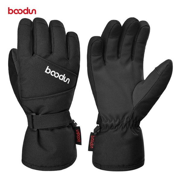 

ski gloves boodun winter warm thicken children windproof waterproof mittens adjustable snowboard snow for boy girl