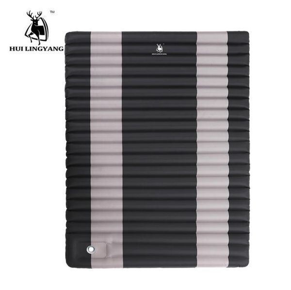 

outdoor pads huilingyang products double foot pressing type thickening inflatable cushion cross-border e-commerce models