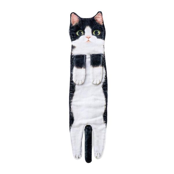 

towel cats microfiber cute soft wash face bath hair lightweight home bathroom gift water absorbent cleaning quick dry hand
