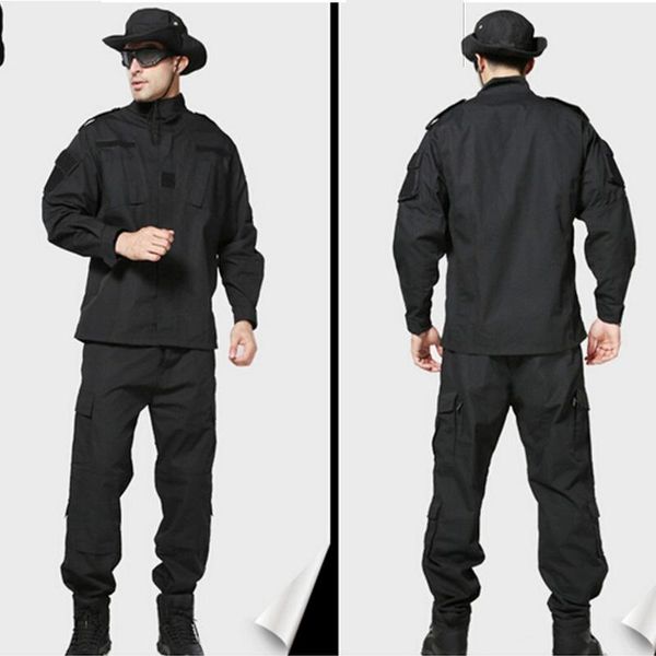 

army military uniform men tactical suit special forces soldier combat shirt coat pant set camouflage hunting clothes sets, Camo