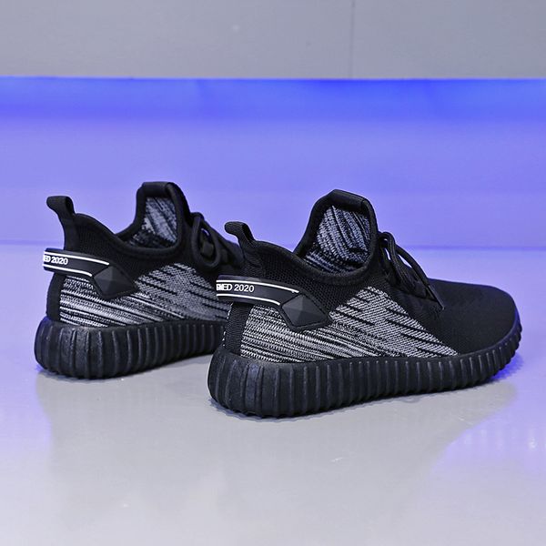

2021 arrival knit running shoes for men women sport tennis runners triple black grey pink white outdoor sneakers size 35-40 wy11-1766