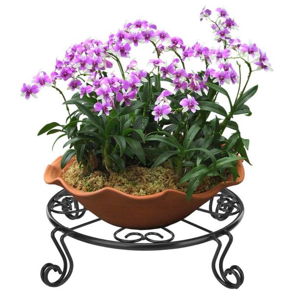 

planters & pots shelf flower holder plant stand balcony metallic durable quality wrought iron garden decor patio display rack