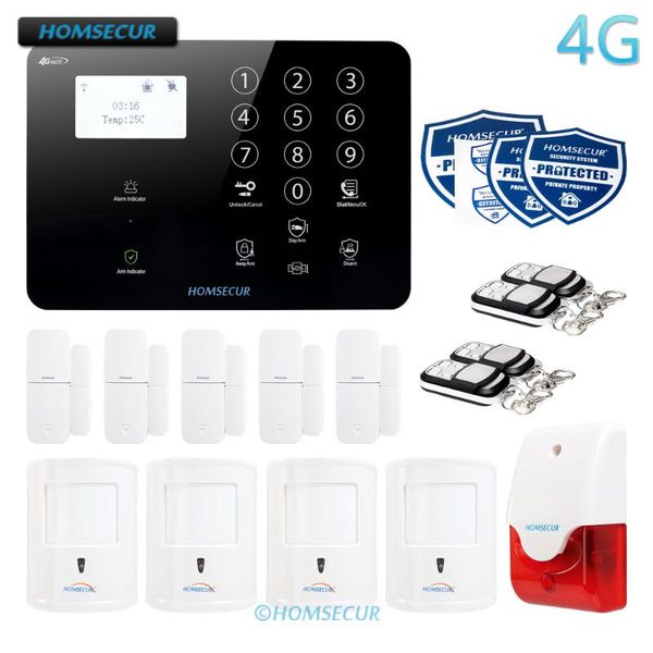 

wireless&wired 4g lcd home house alarm system with multi-languages menu systems