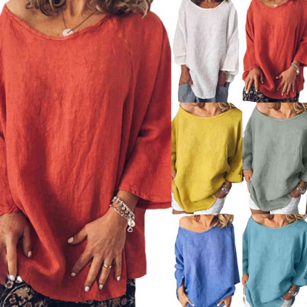 

polo cotton of linen clothes comfort solid color loose spoon the neck nature t hipster female simple shirt a upper shoulder, White