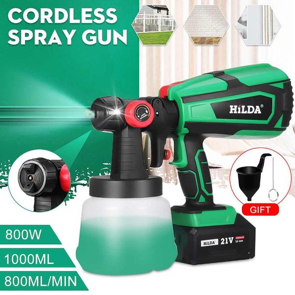 

professional spray guns 800w 1000ml electric gun household convenience paint with li-ion battery regulation high power sprayer by prostorme
