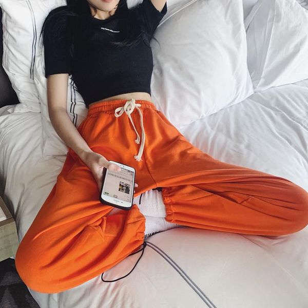 

women's pants & capris womens colorful sweatpants with leggings joggers plus size for women korean fashion clothing harajuku trousers s, Black;white