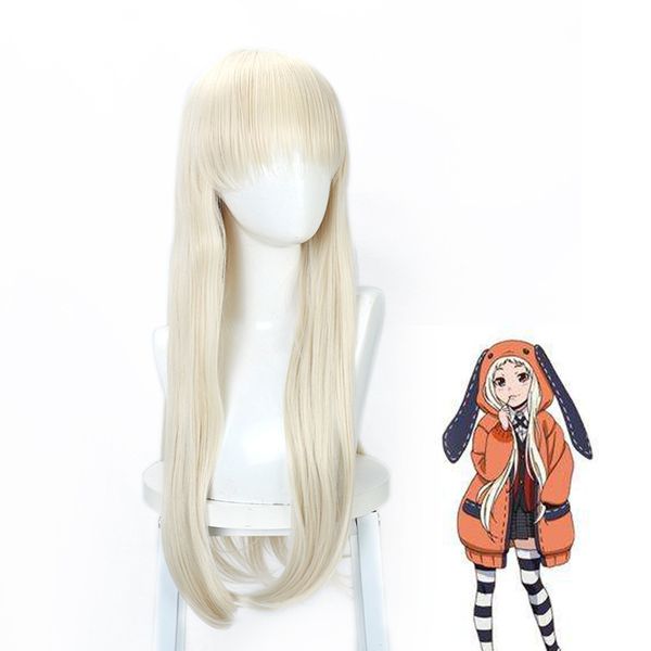 

the abyss of gambling season 2 milk golden moonshine nana cosplay wig, Black