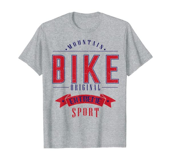 

mountain bike original extreme sport trendy summer tshirt, White;black