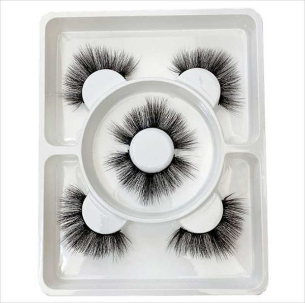 

false eyelashes 2021 3 pairs natural fake lashes long makeup 3d mink eyelash extension for beauty