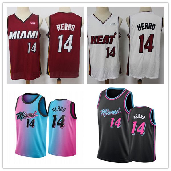 

men youth 3 wade 14 hero jimmy butler miami heat blue pick city 2020-21 jersey, Black;red