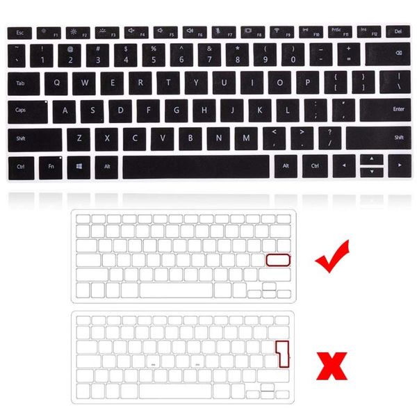 

protection cover for huawei matebook 13 intel/matebook ryzen waterproof lapkeyboard black protective film covers