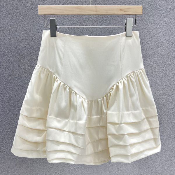 

black all match daliy party prom high waist pleated solid mini half-body skirt women fashion summer 16w891 210510