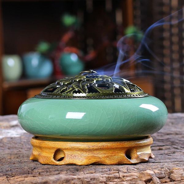 

ceramic incense burner, living room, bedroom, study, kitchen handmade, multi-purpose, fresh air, remove odor c fragrance lamps