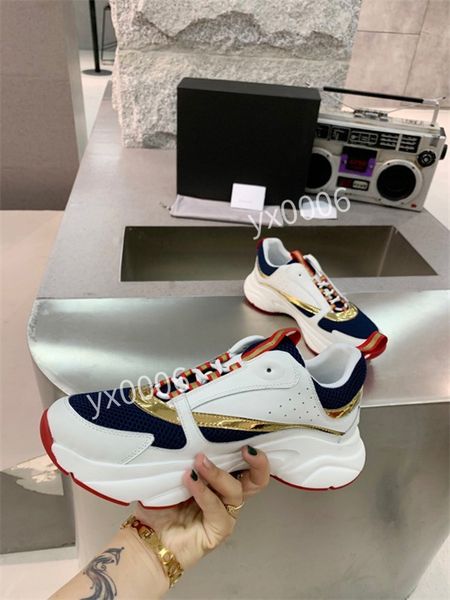 

2022 new men and women old luxury casual shoe crystal sole sport sold grandpa sports shoes running sneakers jl210101, Red;white