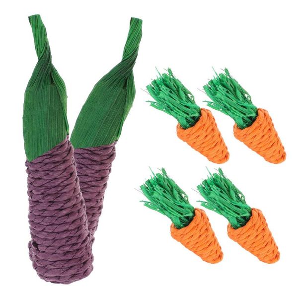 

small animal supplies 6pcs molar for pets guinea pigs bite resistant toys
